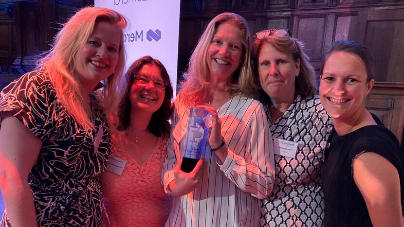 Winnaars met award