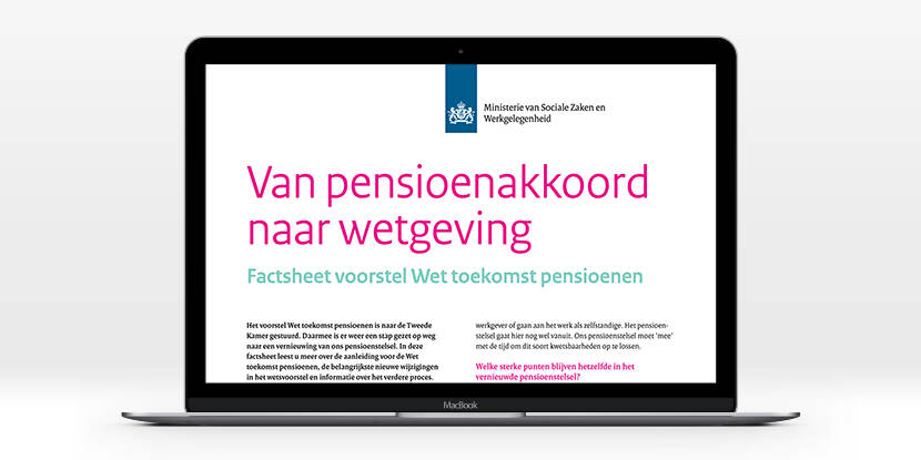 Factsheet Werken aan ons Pensioen